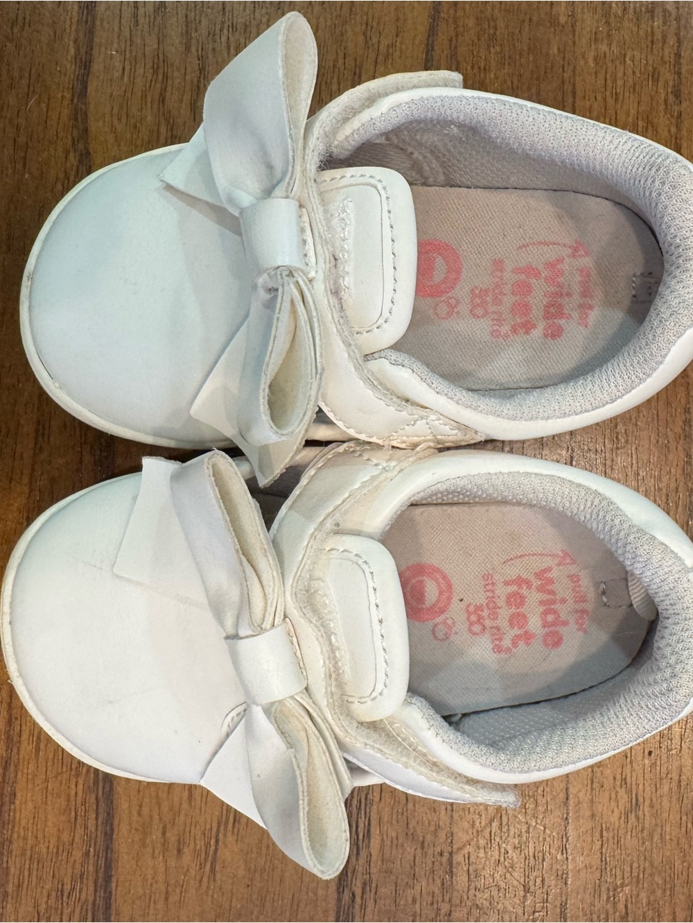 White Stride Rite Toddler Bow Slip-On Shoes